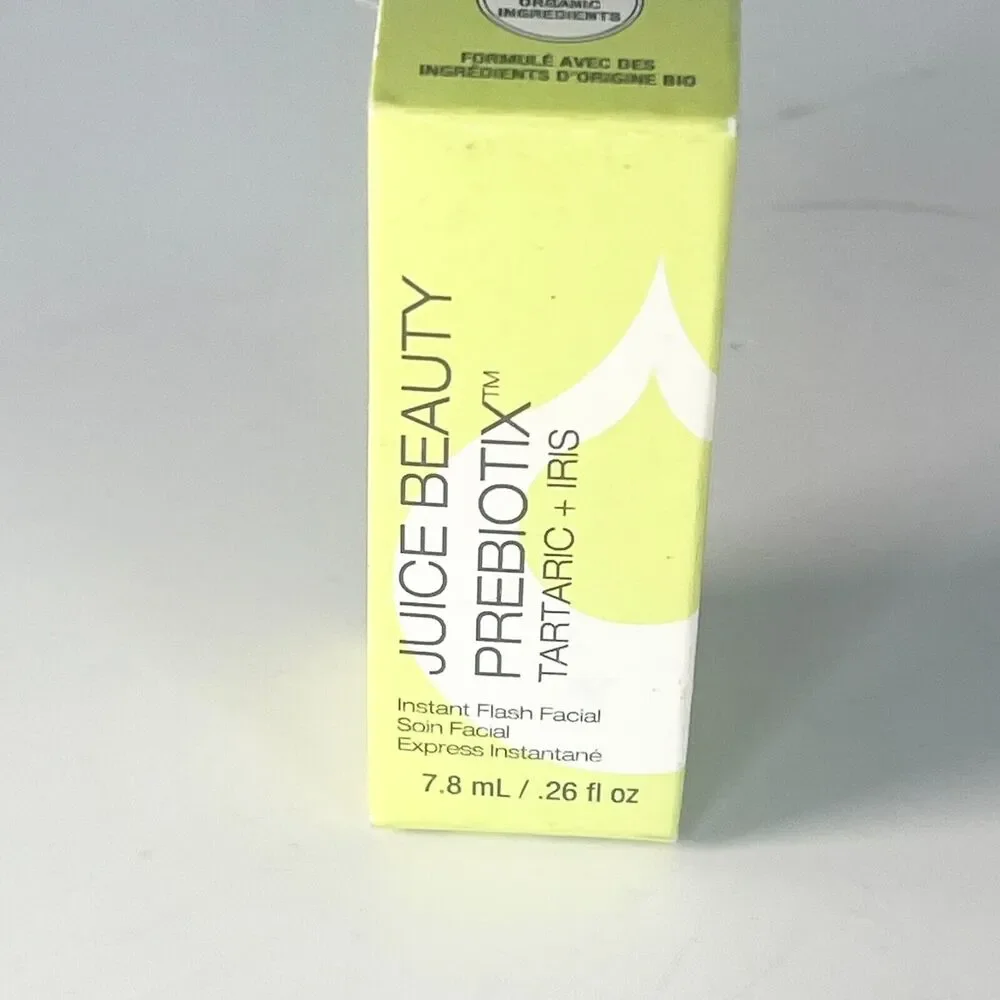 Juice Beauty PreBiotix Tartraic Iris Instant Flash Facial Travel .26oz 7.8ml New